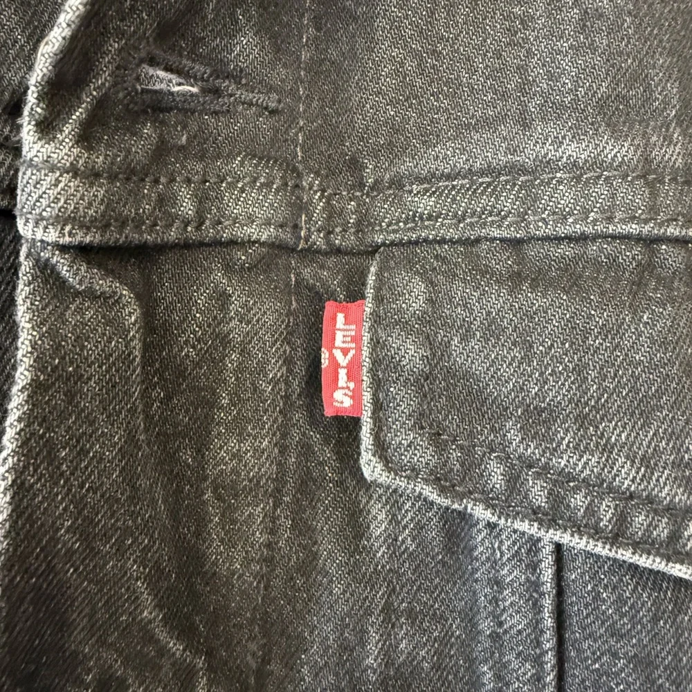 Levi’s Premium “Big E” Denim Jacket Black Size Small Mens Relaxed Fit Classic - Picture 3 of 11